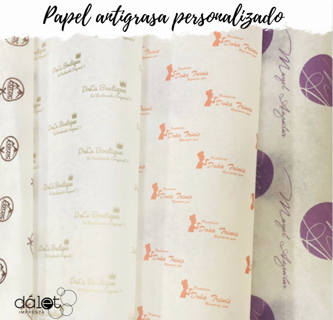 Papel Antigrasa Personalizado / Papel Mantequilla - Imagen 2