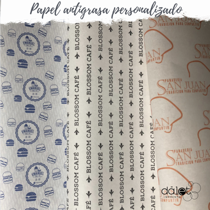 Papel Antigrasa Personalizado / Papel Mantequilla - Imagen 17