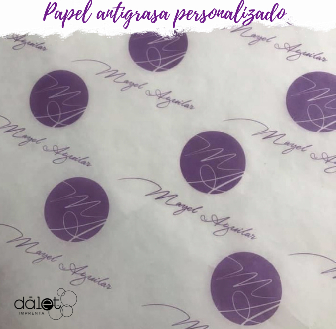 Papel Antigrasa Personalizado / Papel Mantequilla - Imagen 8