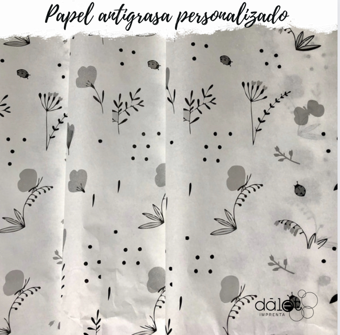 Papel Antigrasa Personalizado / Papel Mantequilla - Imagen 10