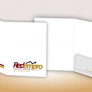 CARPETA CON PESTAÑA tamaño carta 2 colores
