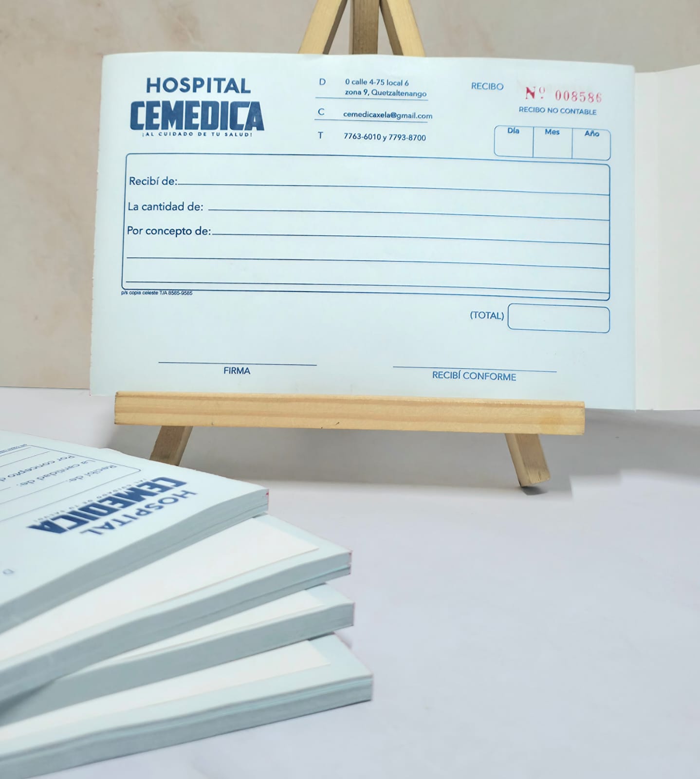 RECETAS EN PAPEL BOND un color - Imagen 10