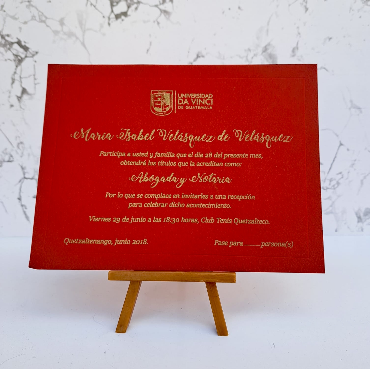 INVITACIONES VG GRADUACION con REALCE - Imagen 2