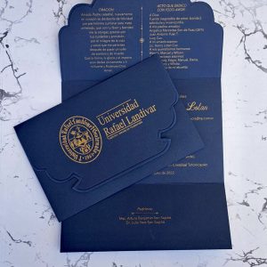 INVITACIONES GT7 PLATEADA o DORADA