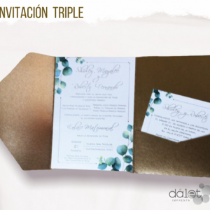 INVITACIONES TRIPLE