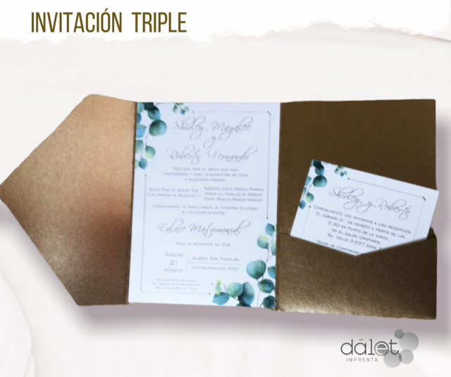 INVITACIONES TRIPLE