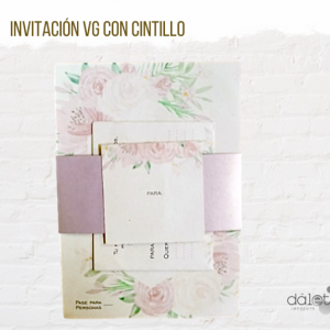 INVITACIONES VG CON CINTILLO