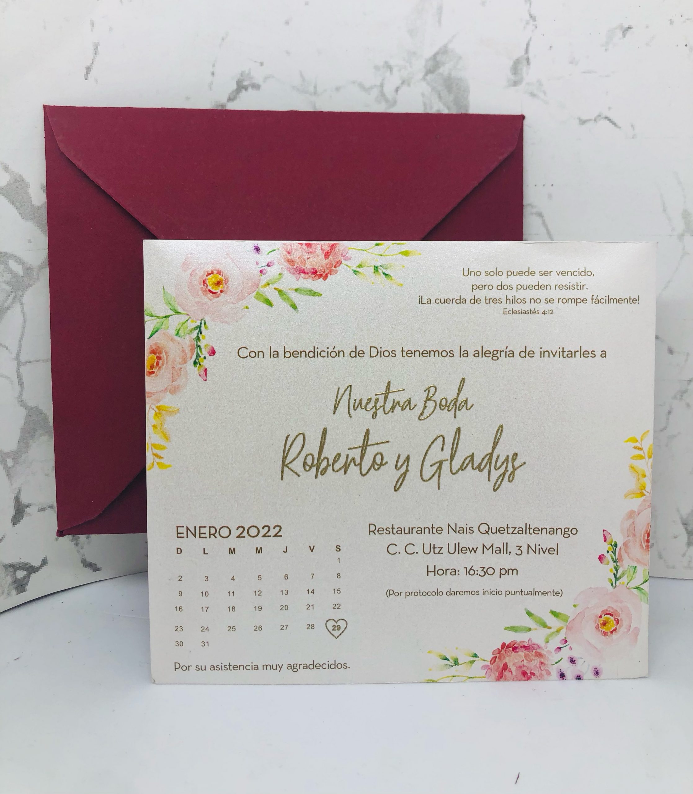 INVITACIONES GTA SIMPLE Boda - Imagen 7
