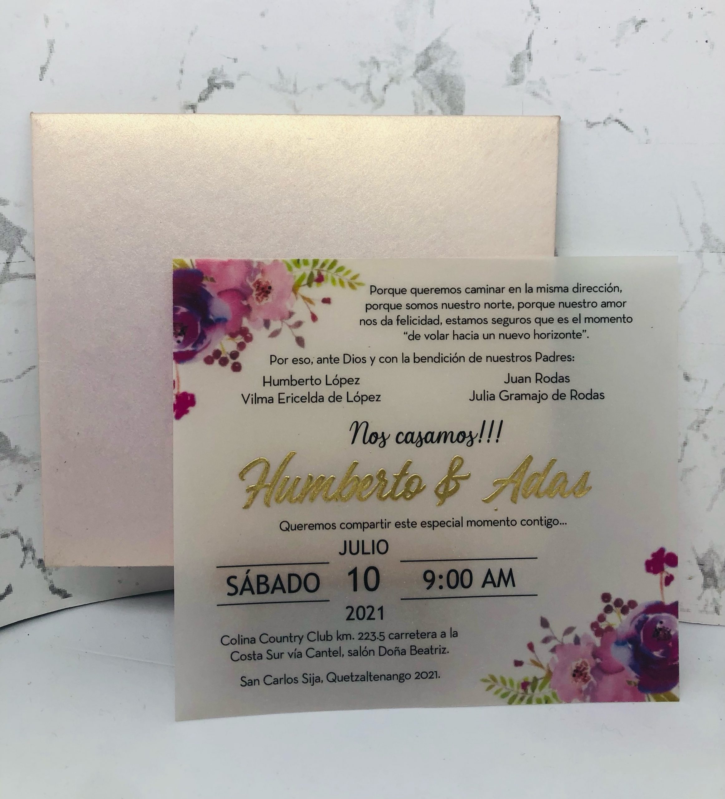 INVITACIONES GTA SIMPLE Boda - Imagen 5