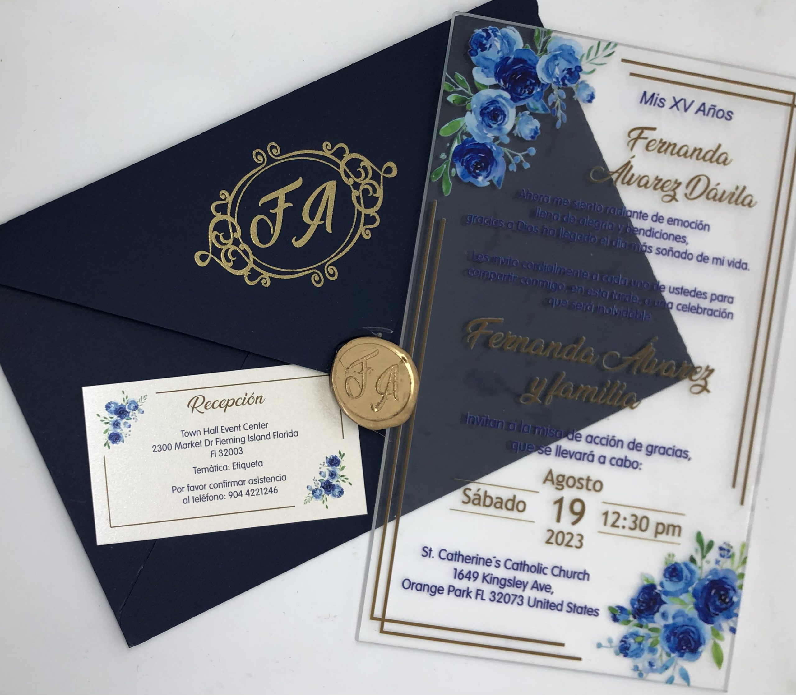 Acrílicas para Boda tamaño media carta - Imagen 2