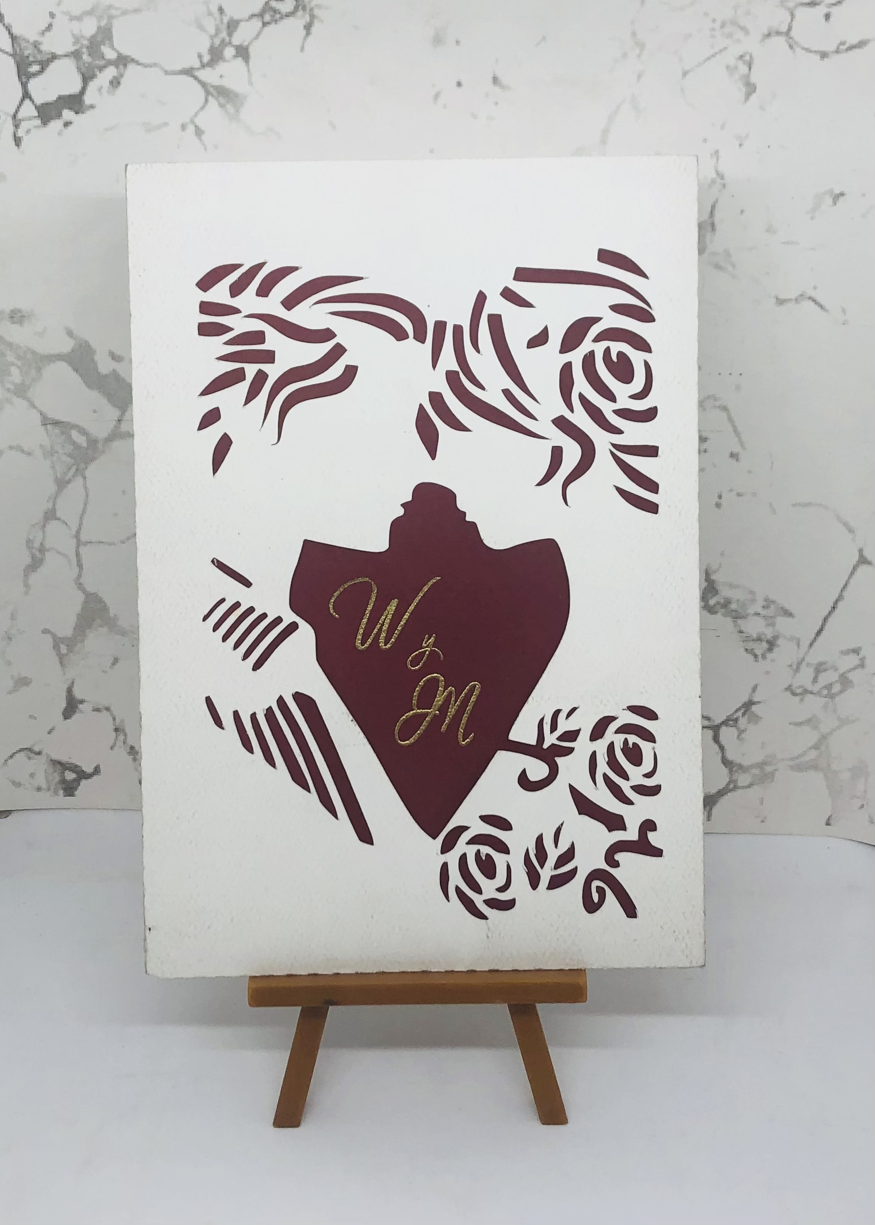 INVITACION GT1CL DOBLE PARA BODA CON REALCE