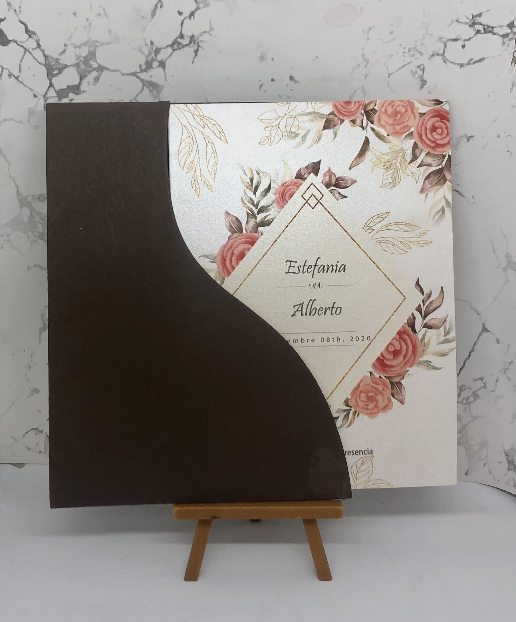 INVITACION GT1 DOBLE PARA BODA - Imagen 3