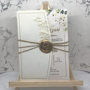 INVITACION GT2CL Medio Sobre, con sello tipo lacre