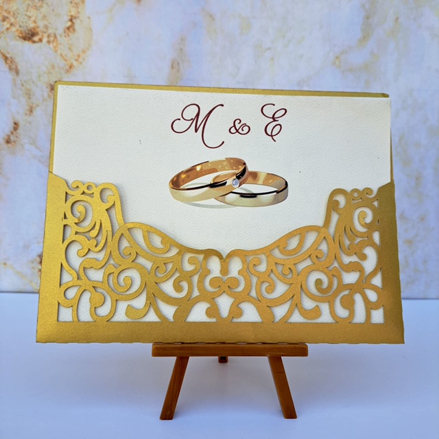 INVITACION GT1CL MEDIO SOBRE BODA IMPRESIÓN UN LADO - Imagen 2