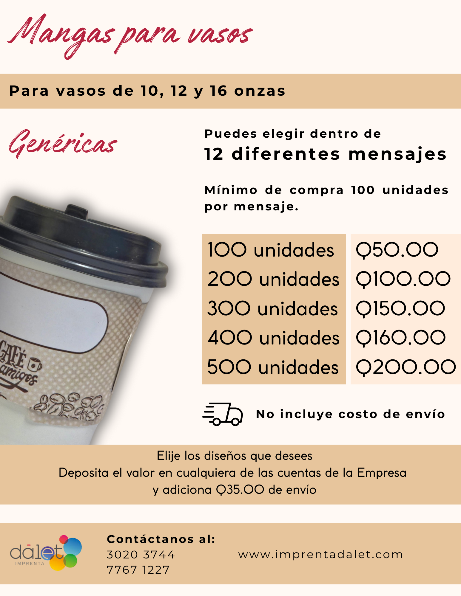 Mangavasos Personalizado o Genérico - Imagen 6