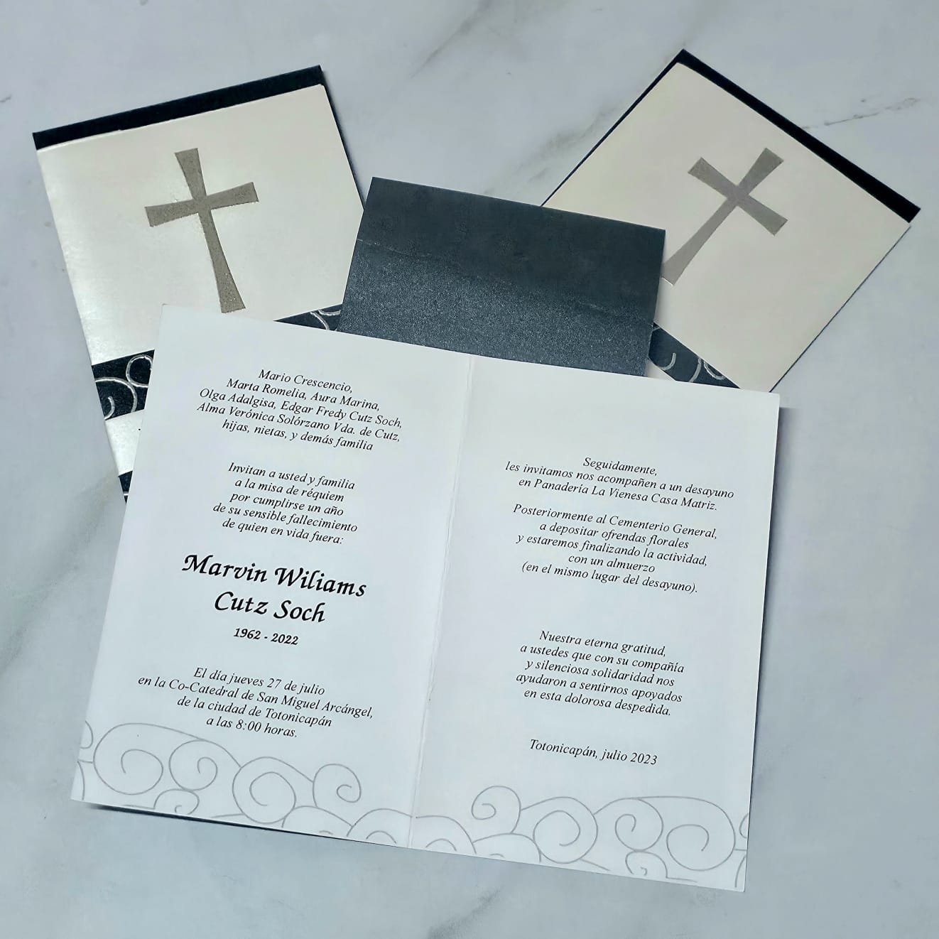 Invitaciones de duelo