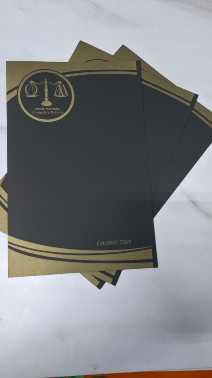 Folder con tinta dorada y/o con realce - Imagen 8