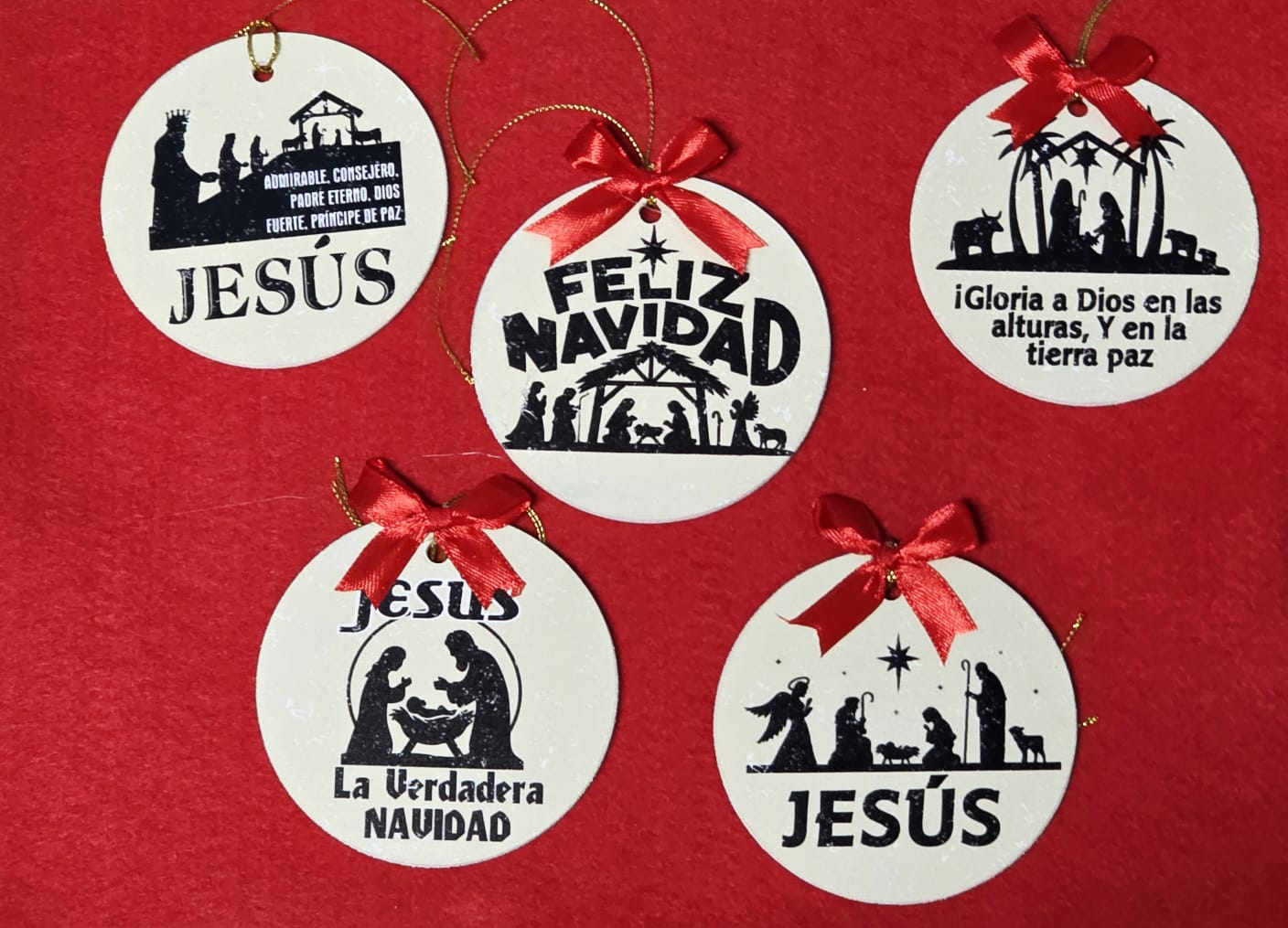 Bombas Navideñas Personalizadas PVC